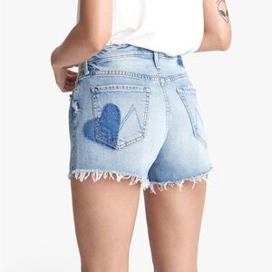 MOTHER Denim The Tomcat Kick Fray Short in I Confess